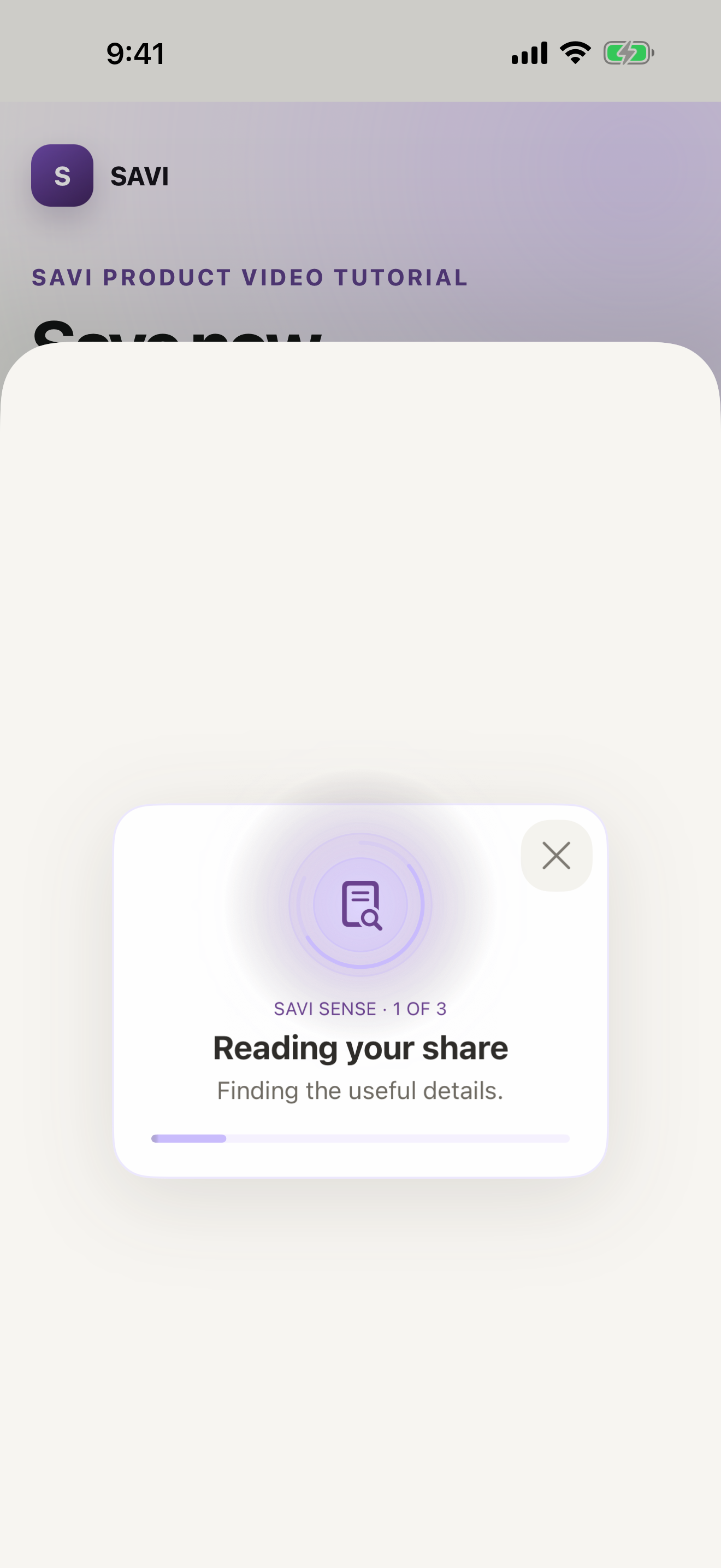 SAVI build-193 loader on the Read stage